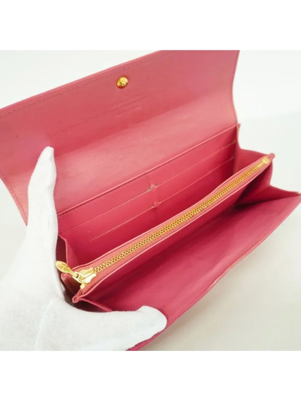 Louis Vuitton Wallet Vernis Portefeuille Sarah Framboise